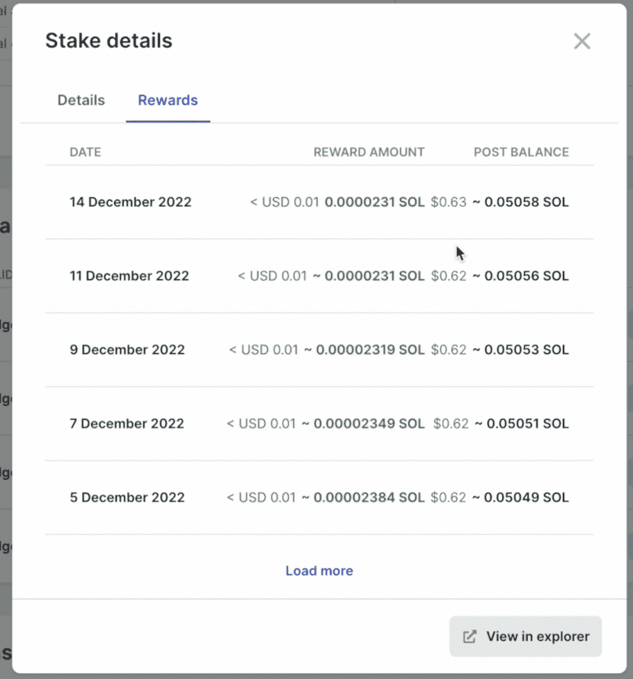 staking solana rewards payout