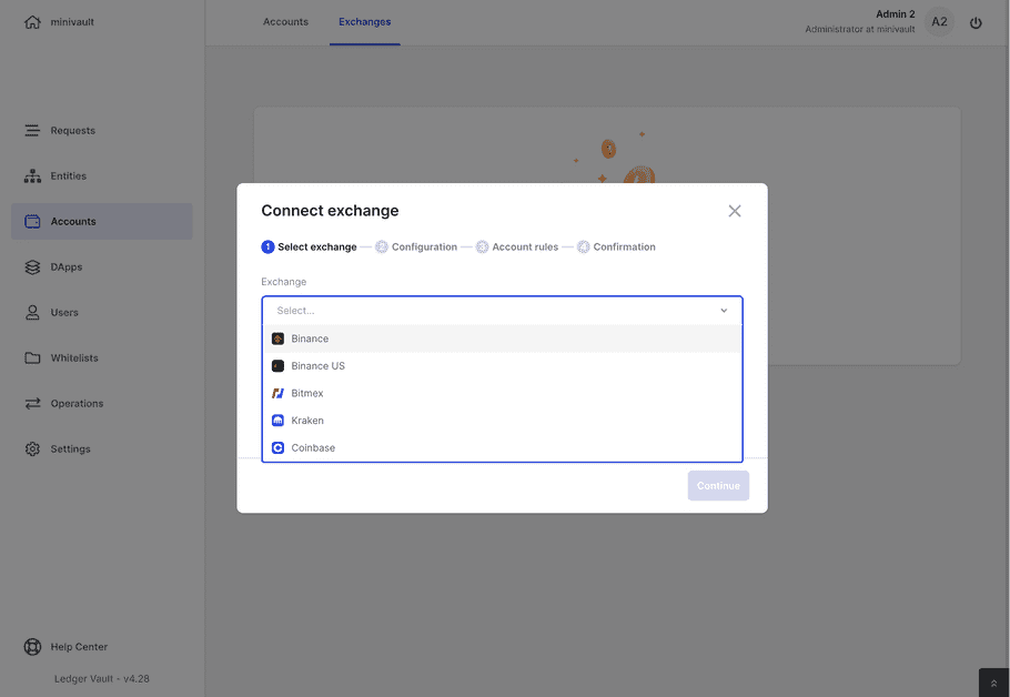 connect exchange select exchange